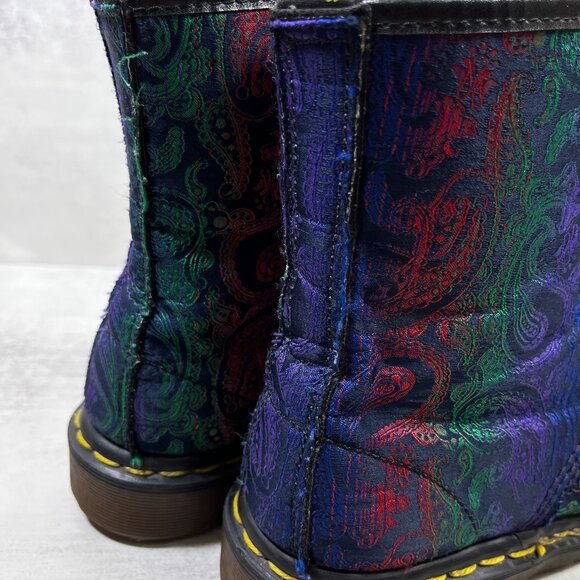 Dr Martens Vintage Made In England Paisley Boots - Women's Size UK 5 / US 7 - Picture 12 of 13